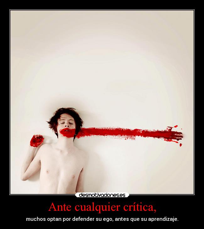Ante cualquier crítica, - 