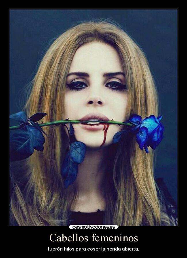 Cabellos femeninos - fuerón hilos para coser la herida abierta.