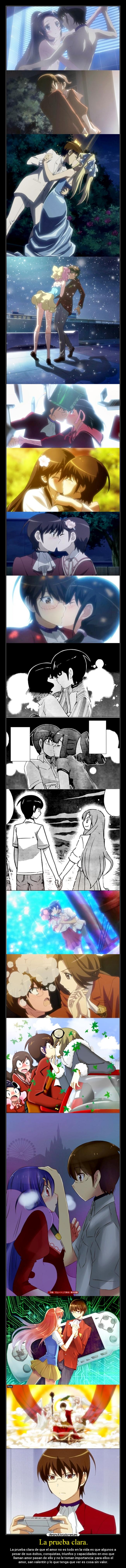 La prueba clara. - La prueba clara de que el amor no es todo en la vida es que algunos a
pesar de sus éxitos, conquistas, triunfos y capacidades en eso que
llaman amor pasan de ello y no le toman importancia: para ellos el
amor, san valentín y lo que tenga que ver es cosa sin valor.