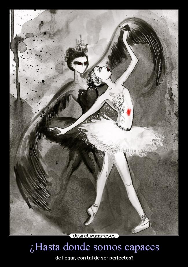 ¿Hasta donde somos capaces - de llegar, con tal de ser perfectos?
