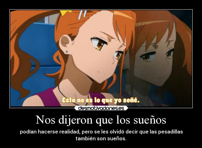 carteles desmotivaciones anime ano mita hana namae bokutachi mada shiranai pesadillas suenos desmotivaciones