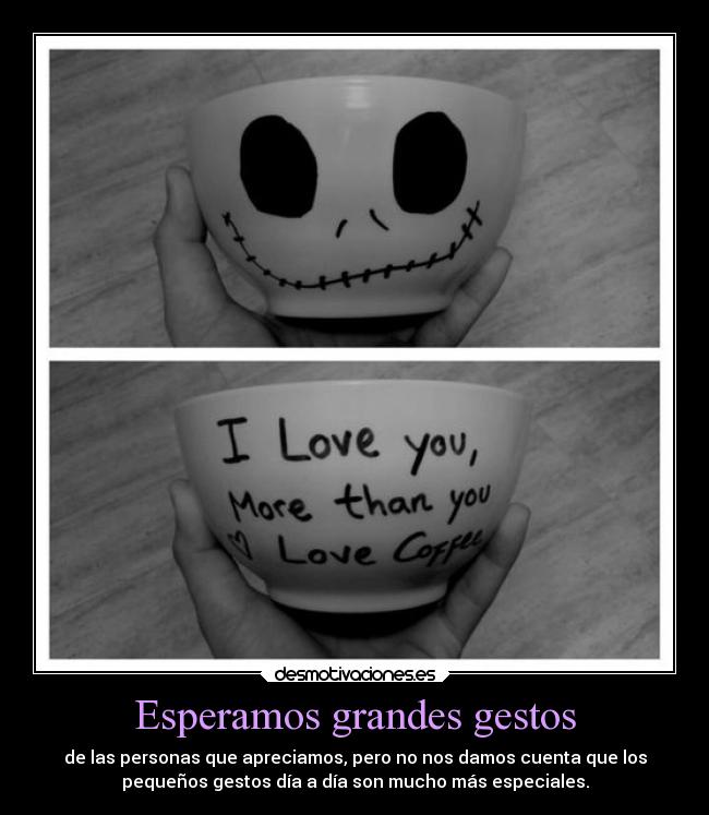 Esperamos grandes gestos - 