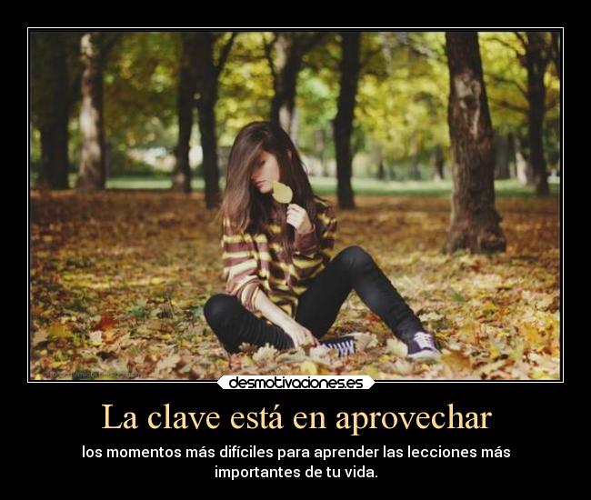 La clave está en aprovechar - 
