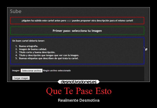 Que Te Pase Esto - Realmente Desmotiva