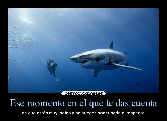 Ese momento en el que te das cuenta -