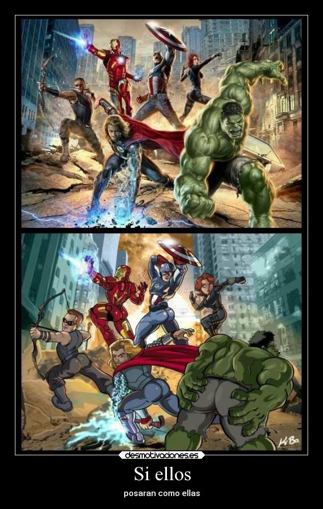 Si ellos - posaran como ellas