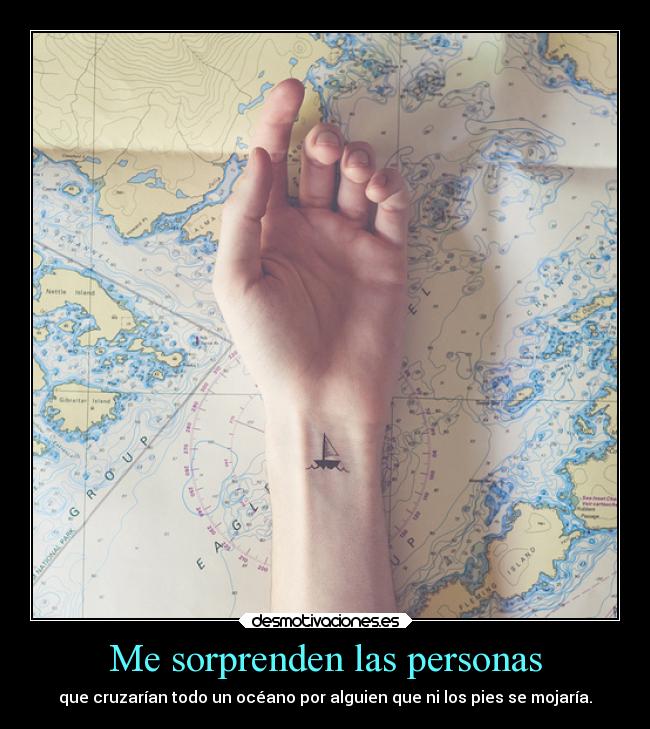 Me sorprenden las personas -