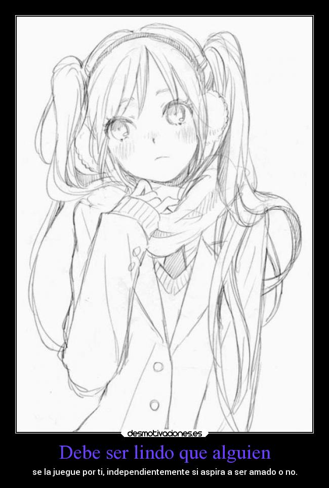 Debe ser lindo que alguien - 