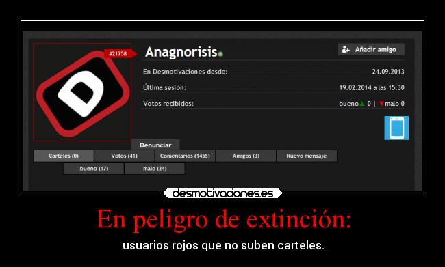 En peligro de extinción: - 