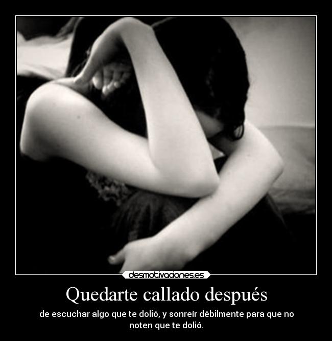 Quedarte callado después - 