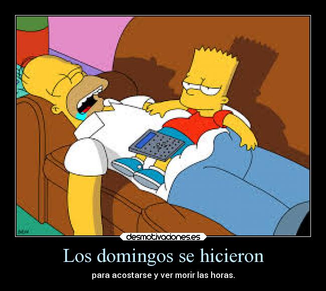 Los domingos se hicieron - 