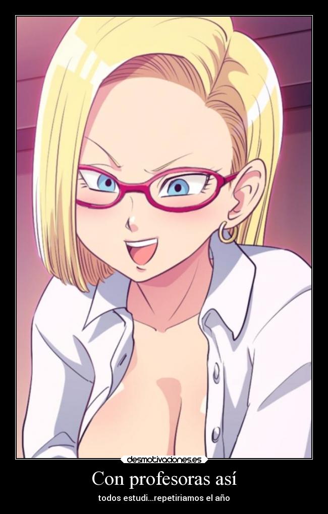 carteles escuela anime dragonballz androide desmotivaciones