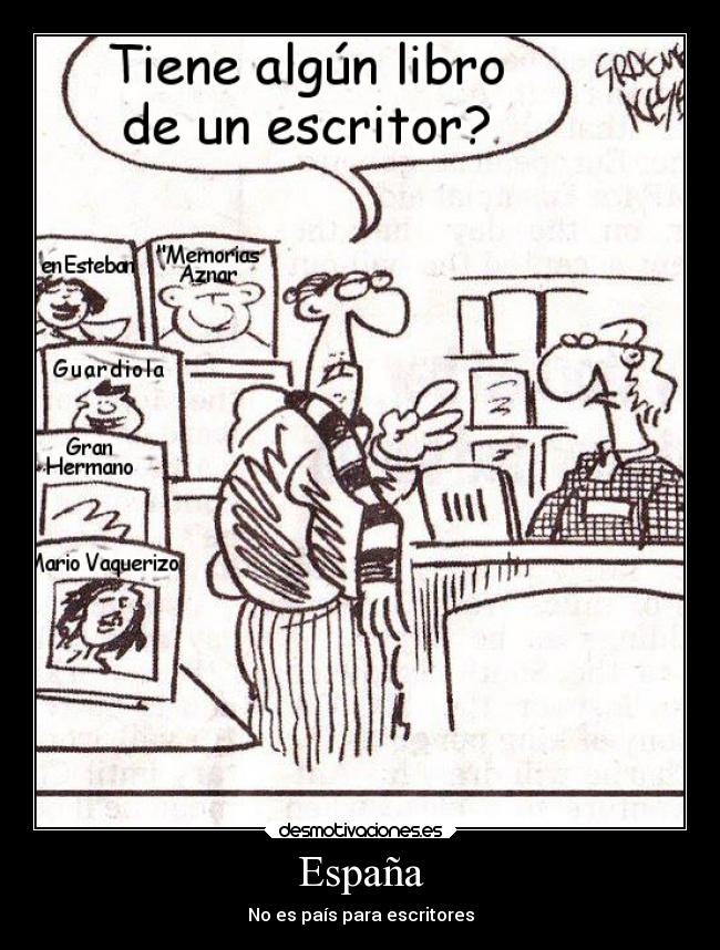 España - No es país para escritores