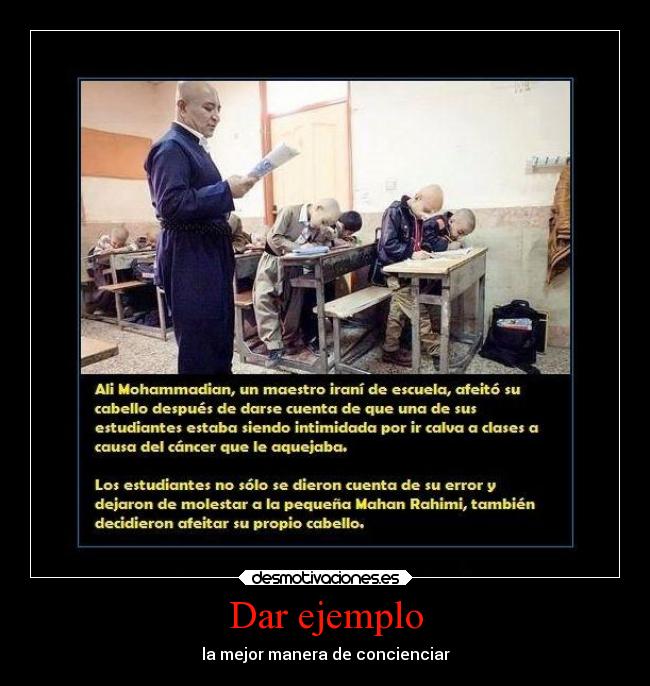 carteles esperanza ejemplo bullyng calvo cancer ninos desmotivaciones