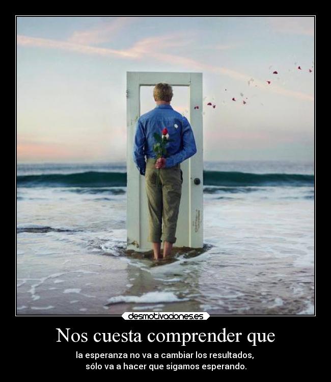 Nos cuesta comprender que -