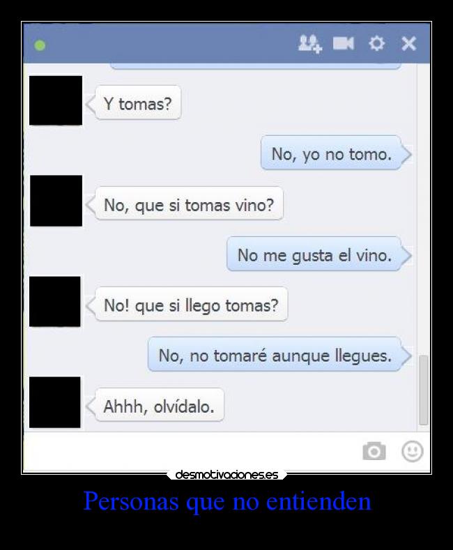 Personas que no entienden -
