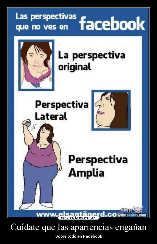 Cuídate que las apariencias engañan -