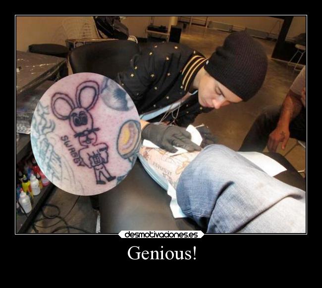 carteles fail justin bieber tatuaje tatto pajaroloco desmotivaciones