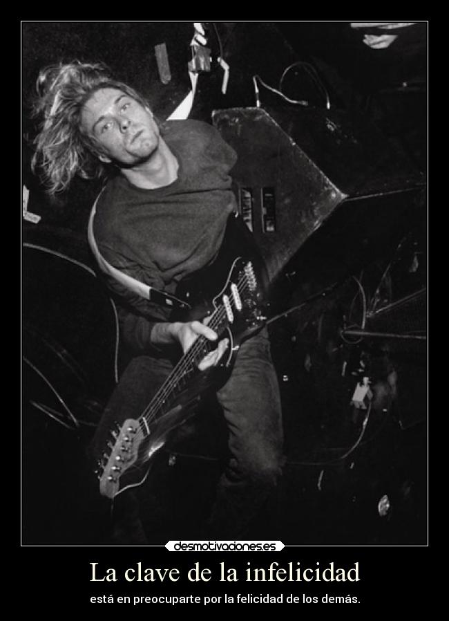 carteles felicidad infelicidad preocupacion kurt cobain vuk clanloup desmotivaciones