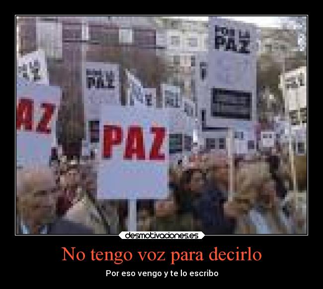 No tengo voz para decirlo - 