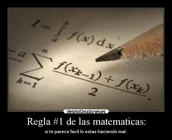 carteles graciosas matematicas desmotivaciones