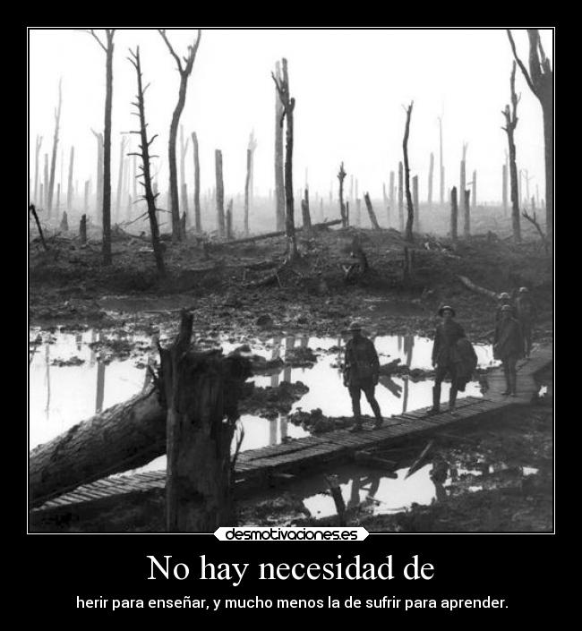 No hay necesidad de -