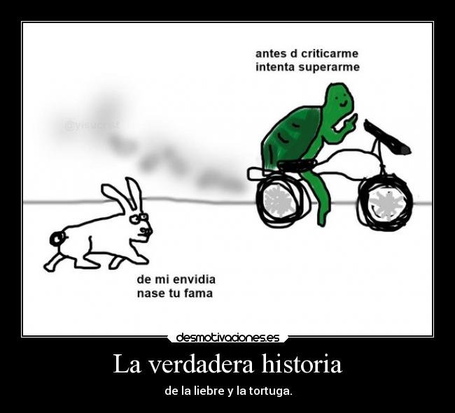 La verdadera historia - de la liebre y la tortuga.