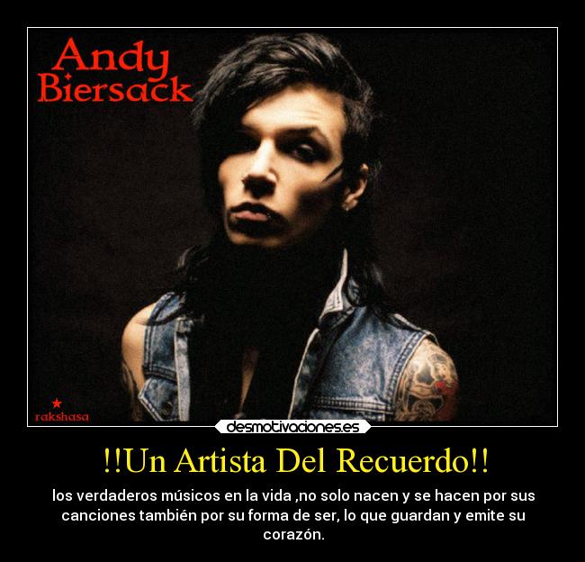 !!Un Artista Del Recuerdo!! - los verdaderos músicos en la vida ,no solo nacen y se hacen por sus
canciones también por su forma de ser, lo que guardan y emite su
corazón.