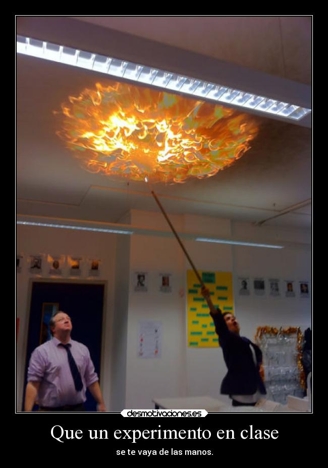 Que un experimento en clase -