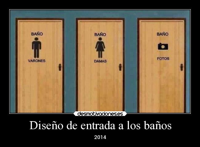 Diseño de entrada a los baños -