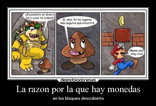 La razon por la que hay monedas - 