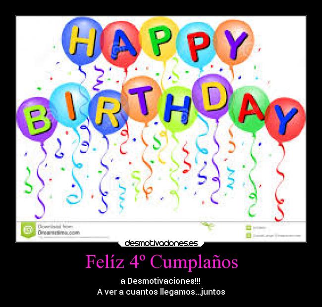 Felíz 4º Cumplaños -