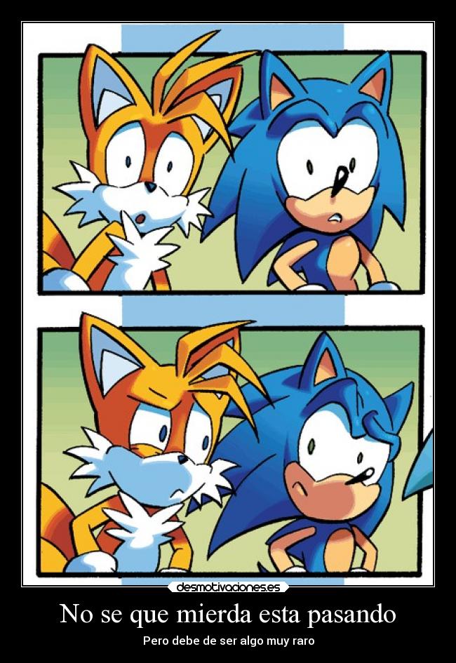 carteles humor sonic tails archie desmotivaciones