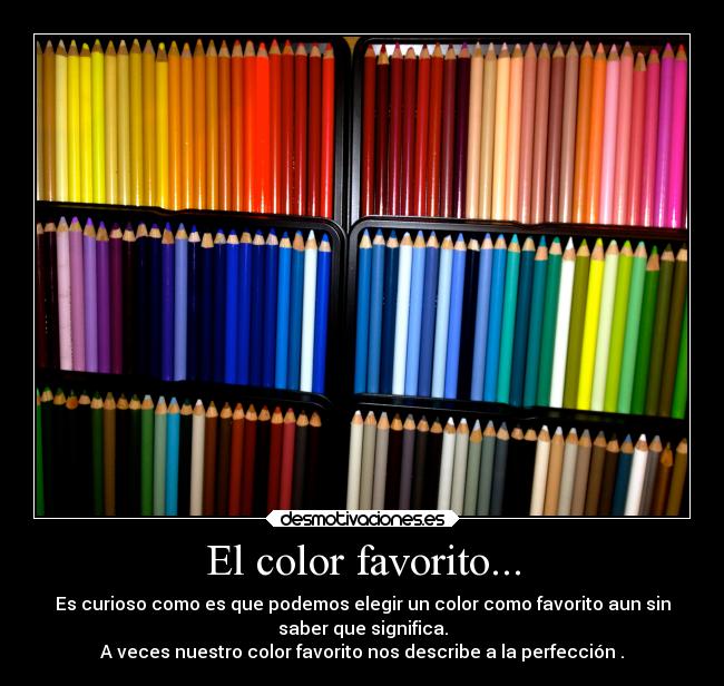 El color favorito... -