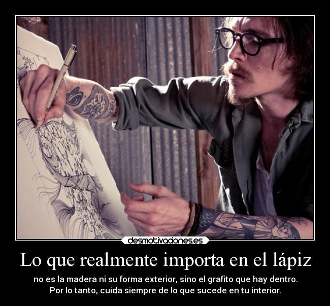 Lo que realmente importa en el lápiz - 