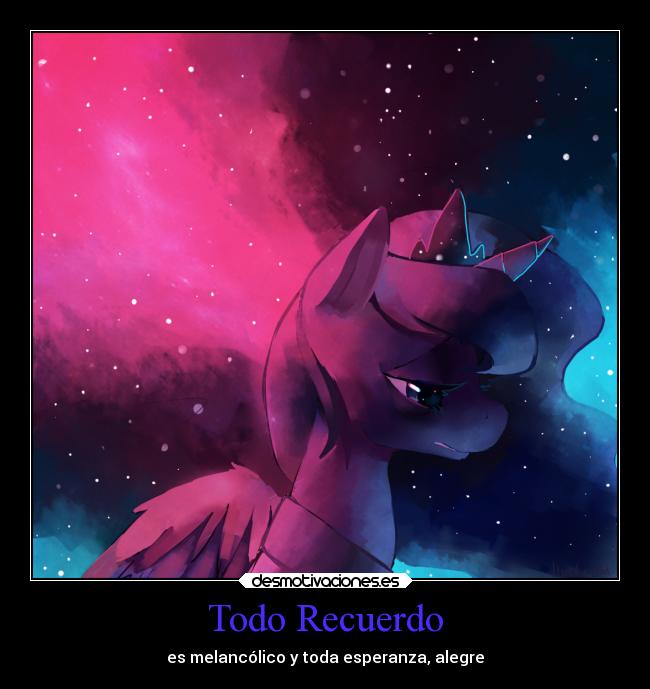 Todo Recuerdo - es melancólico y toda esperanza, alegre