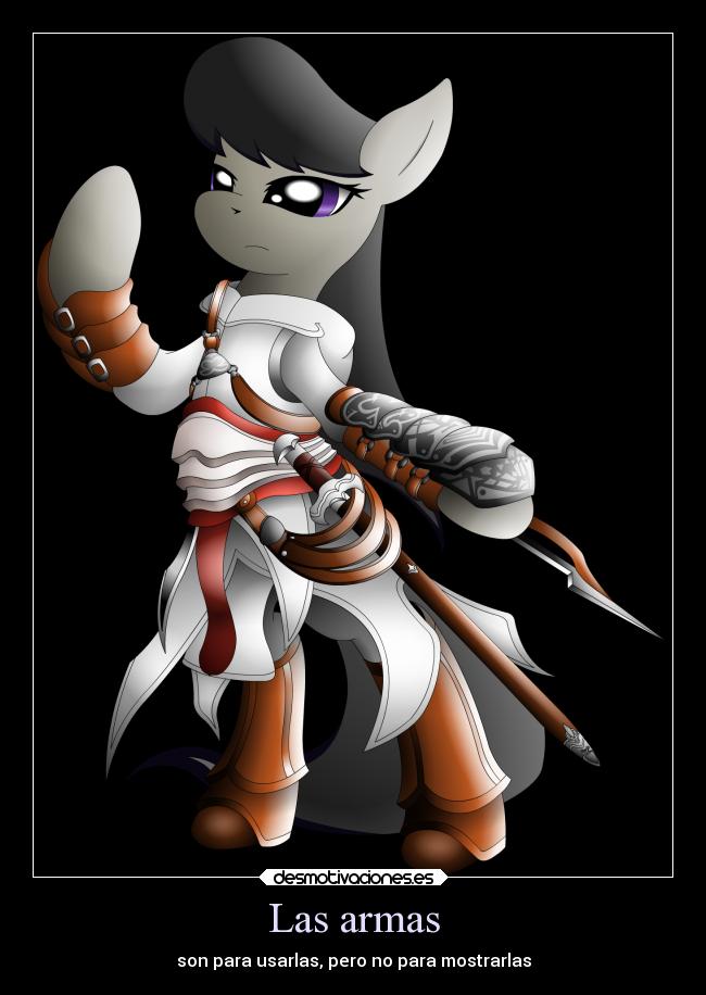 Las armas - son para usarlas, pero no para mostrarlas