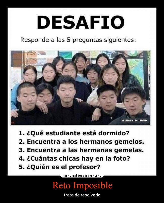 Reto Imposible - trata de resolverlo