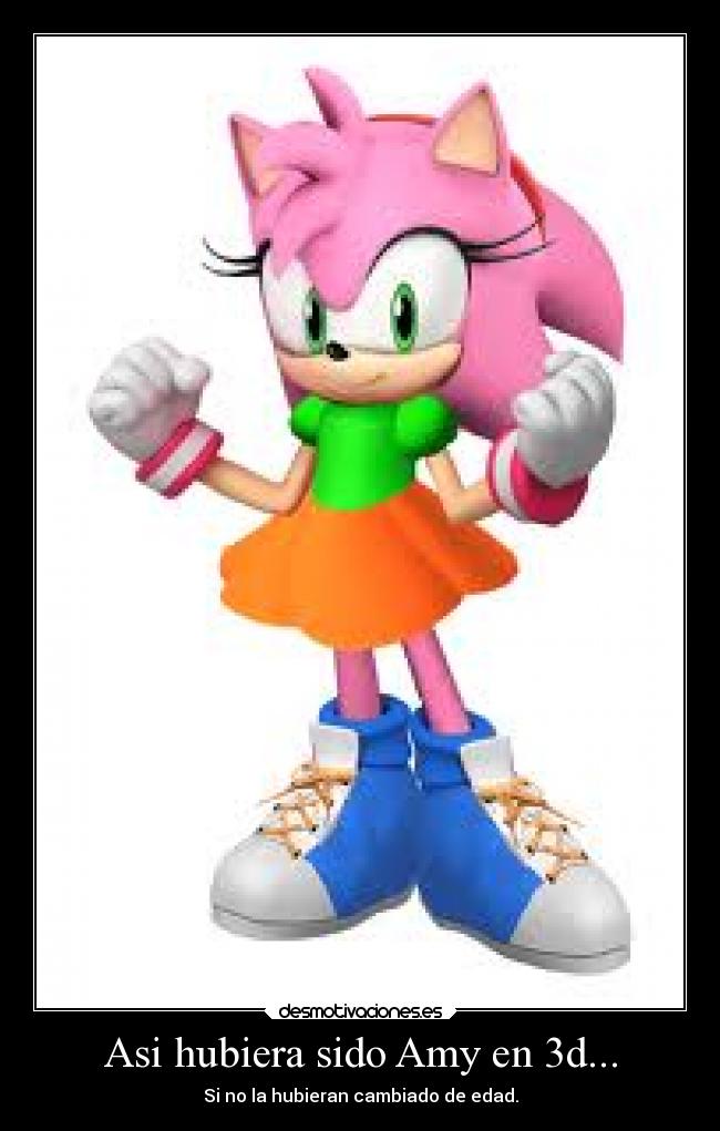 Asi hubiera sido Amy en 3d... - Si no la hubieran cambiado de edad.