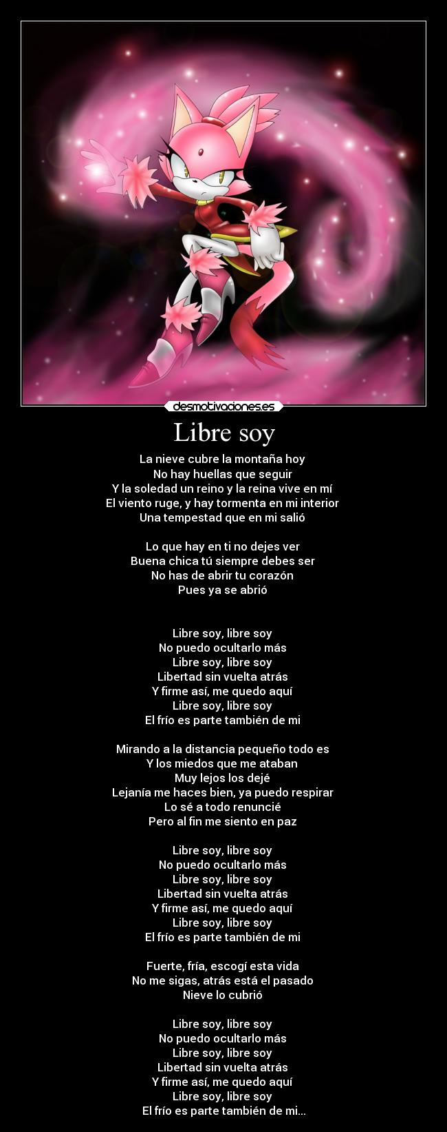 carteles libertad corazon tristeza amor blaze the cat desmotivaciones