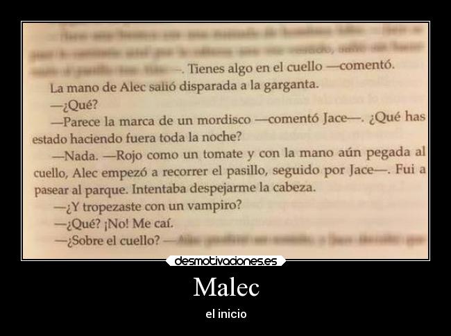 Malec - el inicio