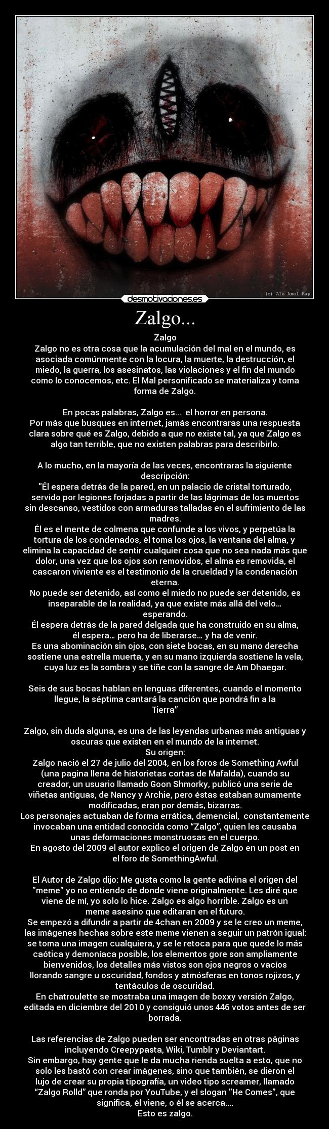 carteles locura zalgo mas desmotivaciones