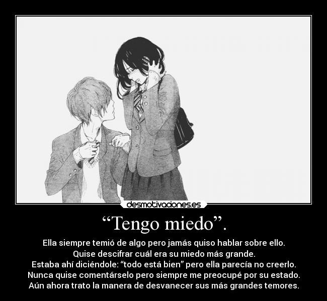 carteles miedo anime alma elegy soul blueice maktub agujerosnegros manga shoujo scare nofear desmotivaciones