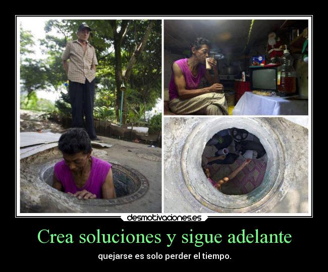 Crea soluciones y sigue adelante -