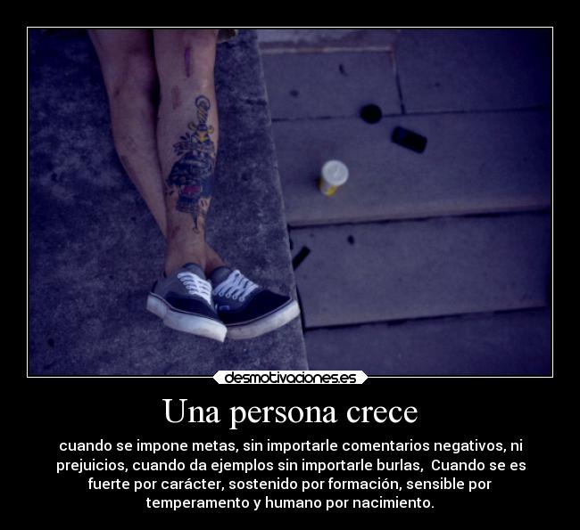 Una persona crece - 