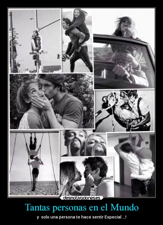 Tantas personas en el Mundo -
