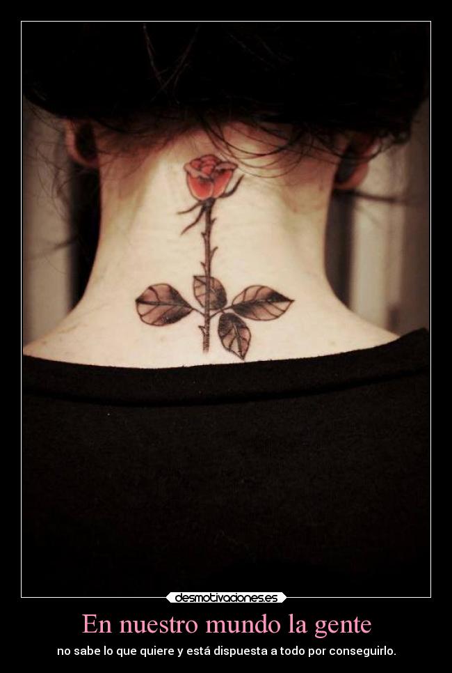 En nuestro mundo la gente -