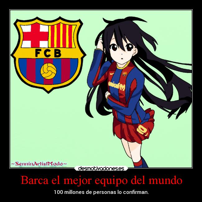 Barca el mejor equipo del mundo -