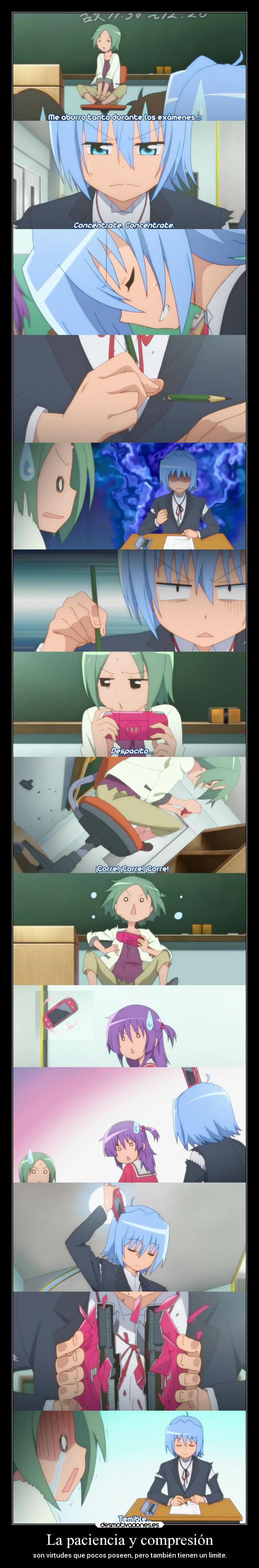 La paciencia y compresión -