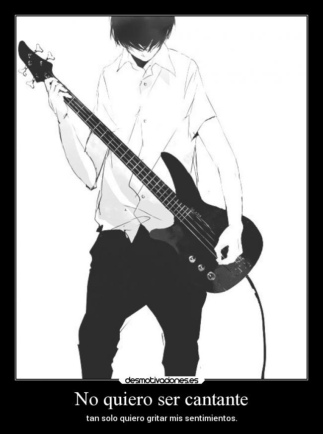 No quiero ser cantante -
